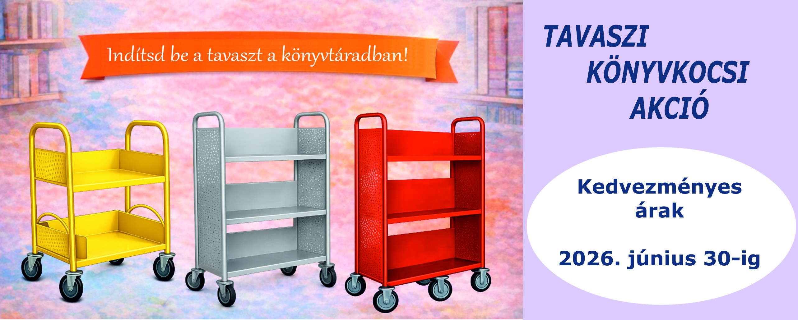 TAVASZI KÖNYVKOCSI AKCIÓ!